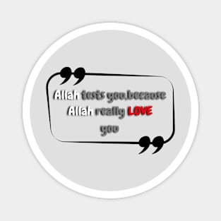 Allah love us Magnet